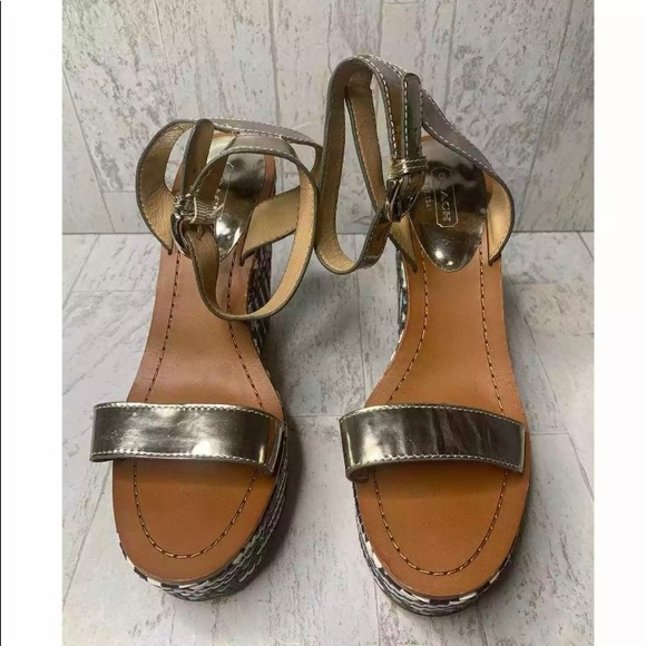 Coach (Gemma) Sandal- Wedge - Picture 3 of 15